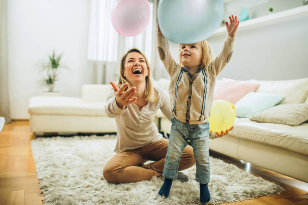 Child enjoying warm, attentive family care